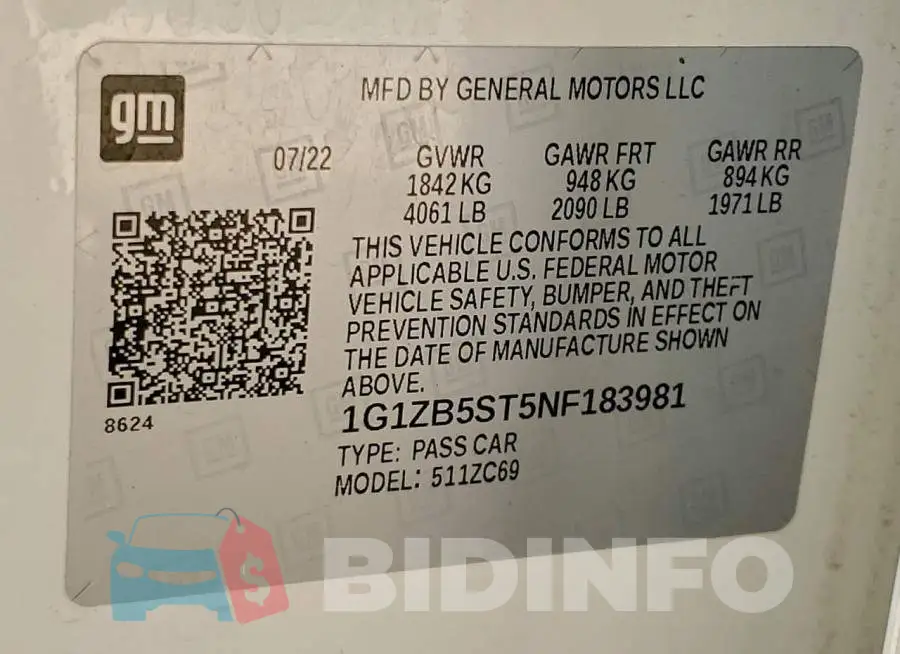 1G1ZB5ST5NF183981 Photo# 12