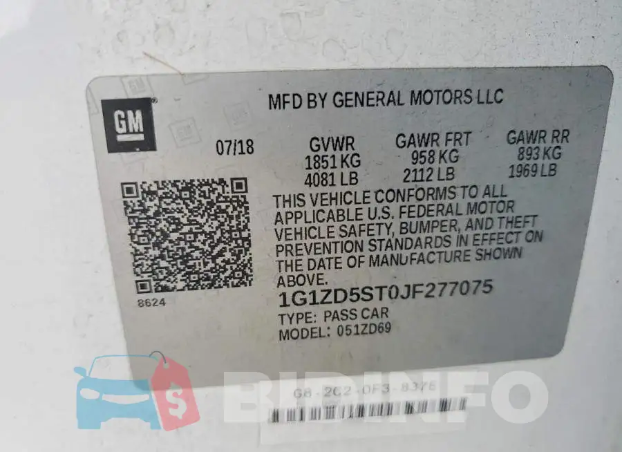 1G1ZD5ST0JF277075 Photo# 12