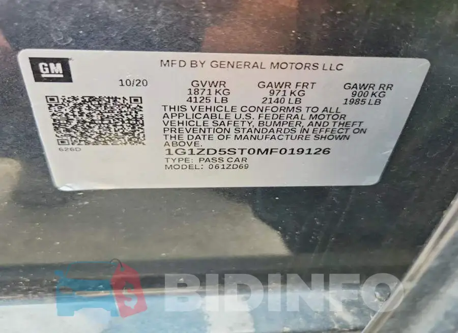 1G1ZD5ST0MF019126 Photo# 12
