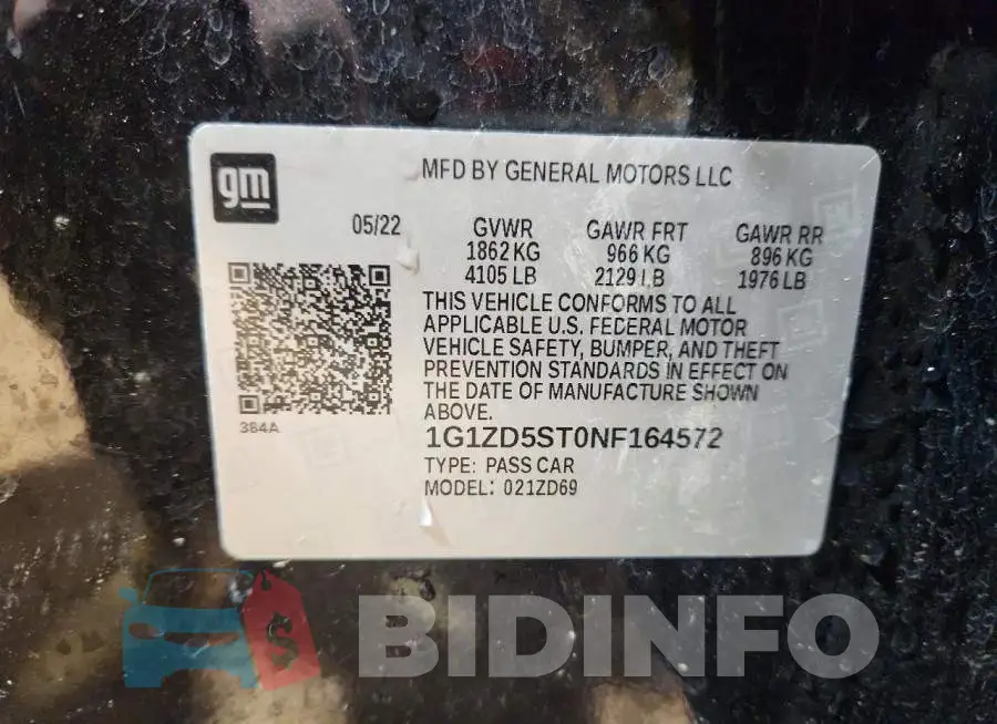 1G1ZD5ST0NF164572 Photo# 12