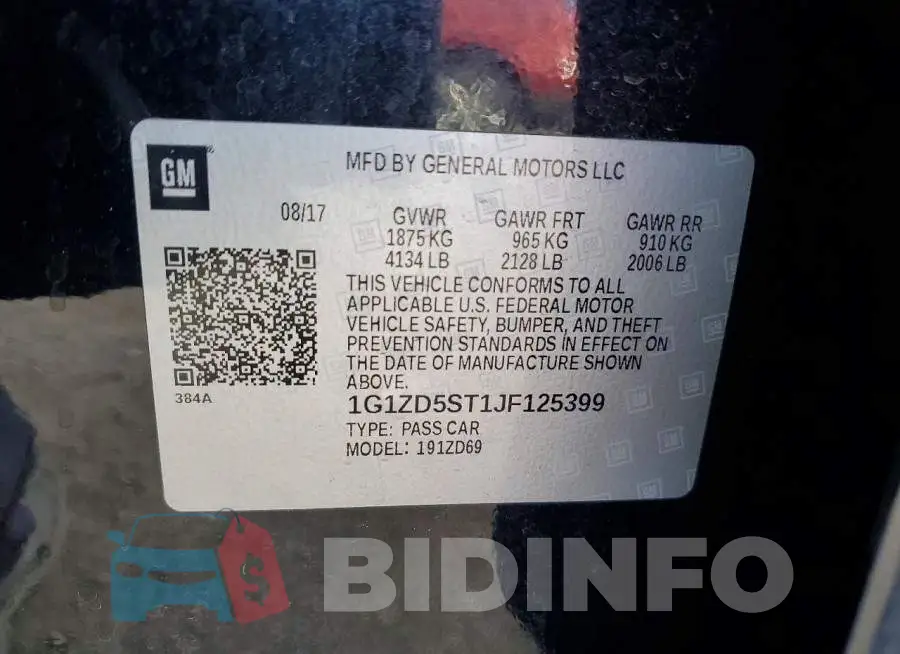 1G1ZD5ST1JF125399 Photo# 13