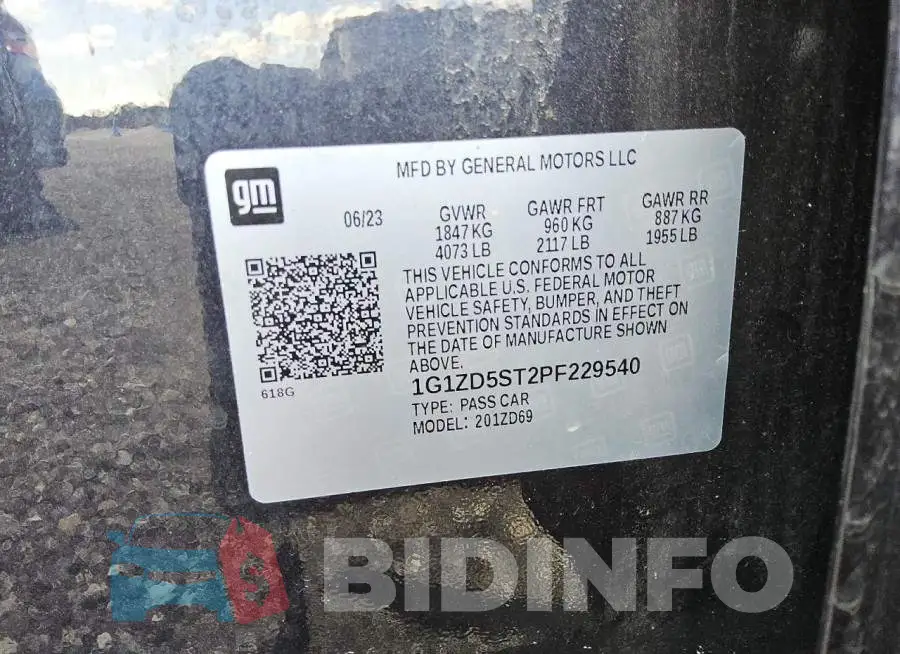 1G1ZD5ST2PF229540 Photo# 13