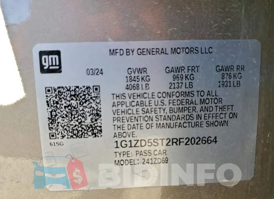 1G1ZD5ST2RF202664 Photo# 13