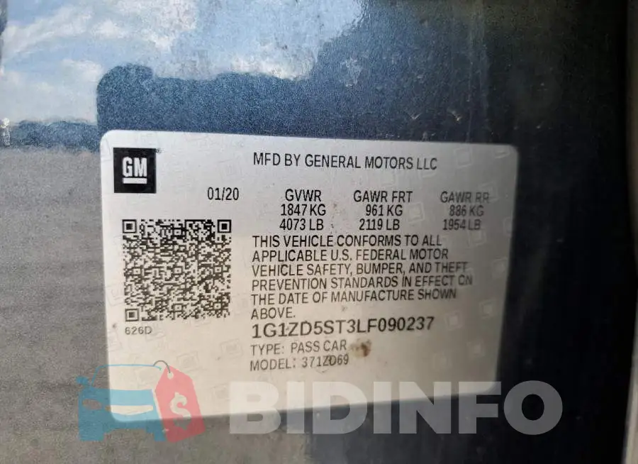 1G1ZD5ST3LF090237 Photo# 12