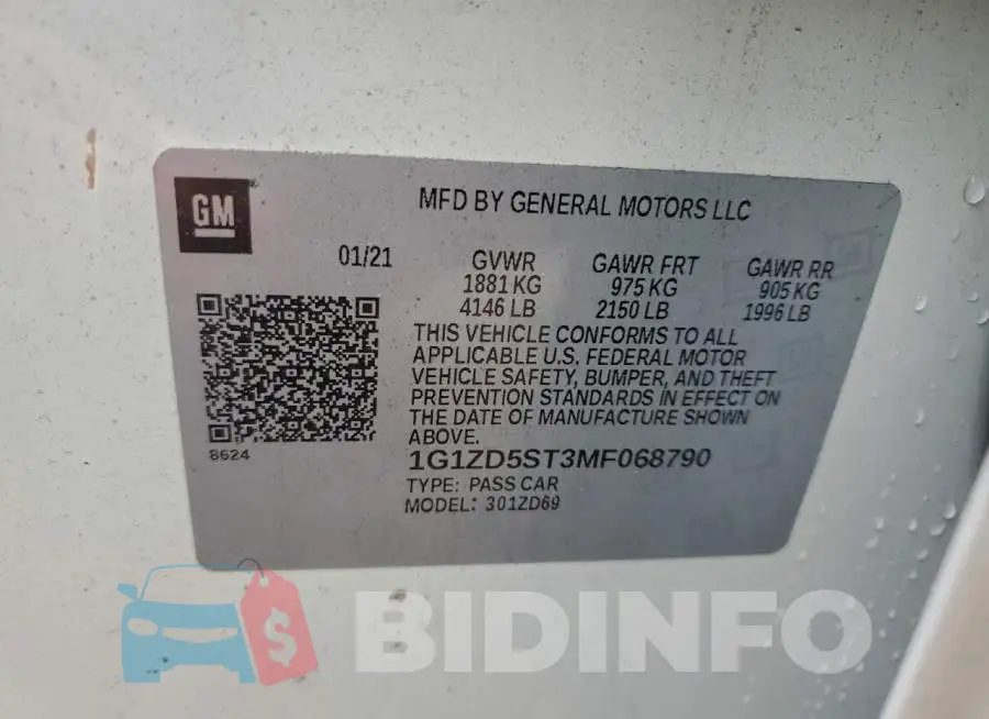 1G1ZD5ST3MF068790 Photo# 13