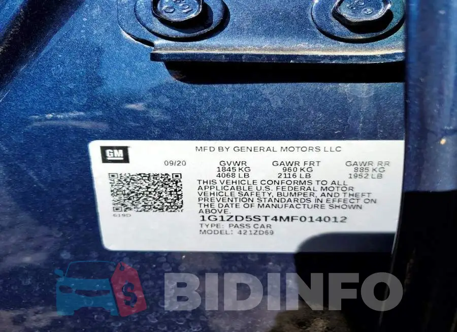 1G1ZD5ST4MF014012 Photo# 12