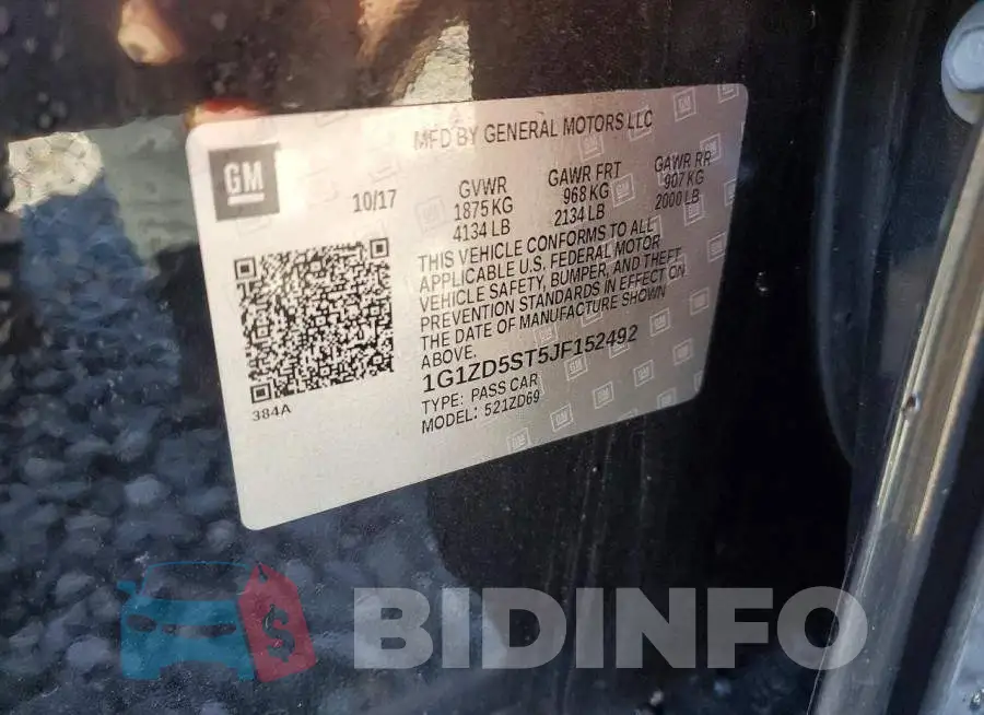 1G1ZD5ST5JF152492 Photo# 12