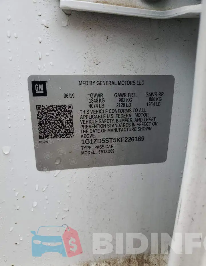 1G1ZD5ST5KF226169 Photo# 12