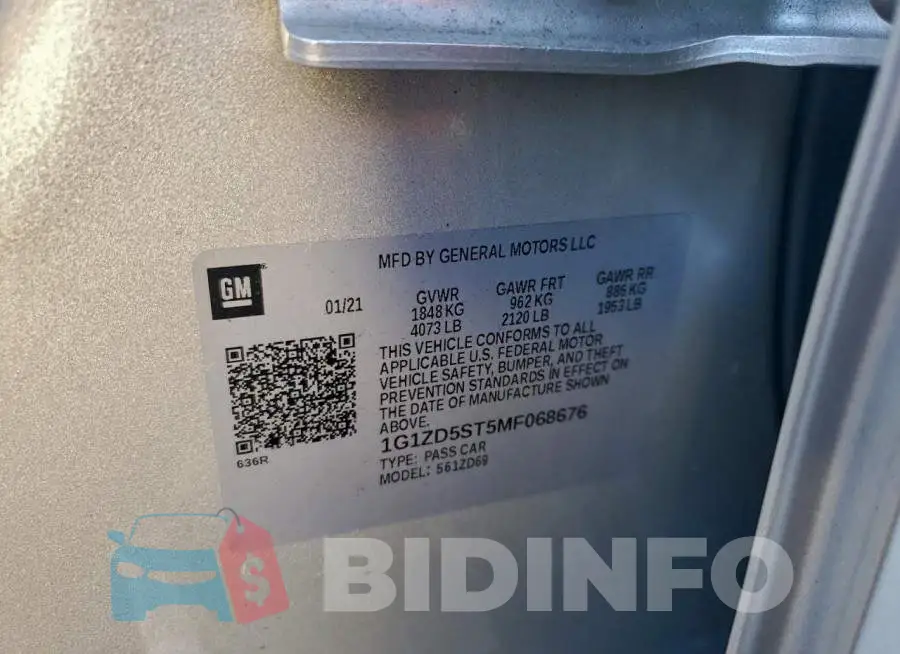 1G1ZD5ST5MF068676 Photo# 12