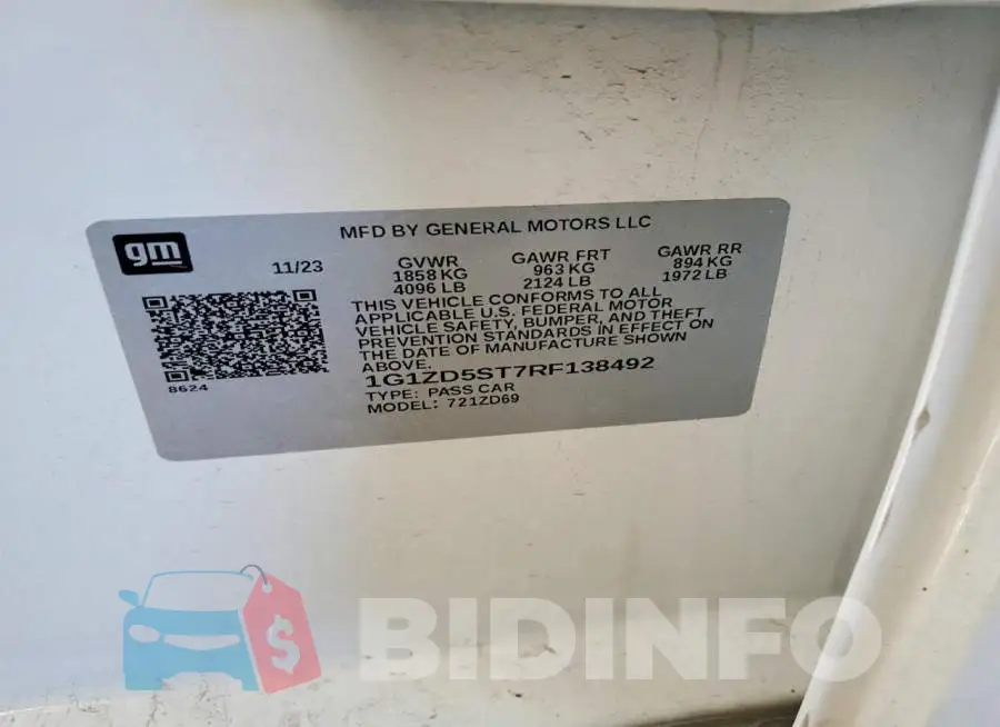 1G1ZD5ST7RF138492 Photo# 12