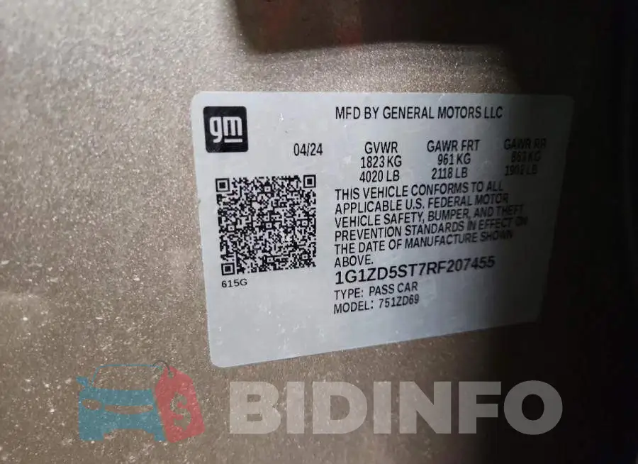 1G1ZD5ST7RF207455 Photo# 12