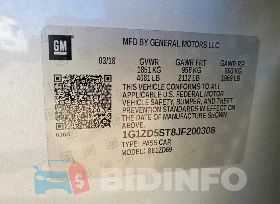1G1ZD5ST8JF200308 Photo# 12