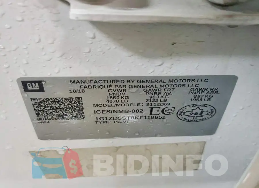 1G1ZD5ST8KF119651 Photo# 12
