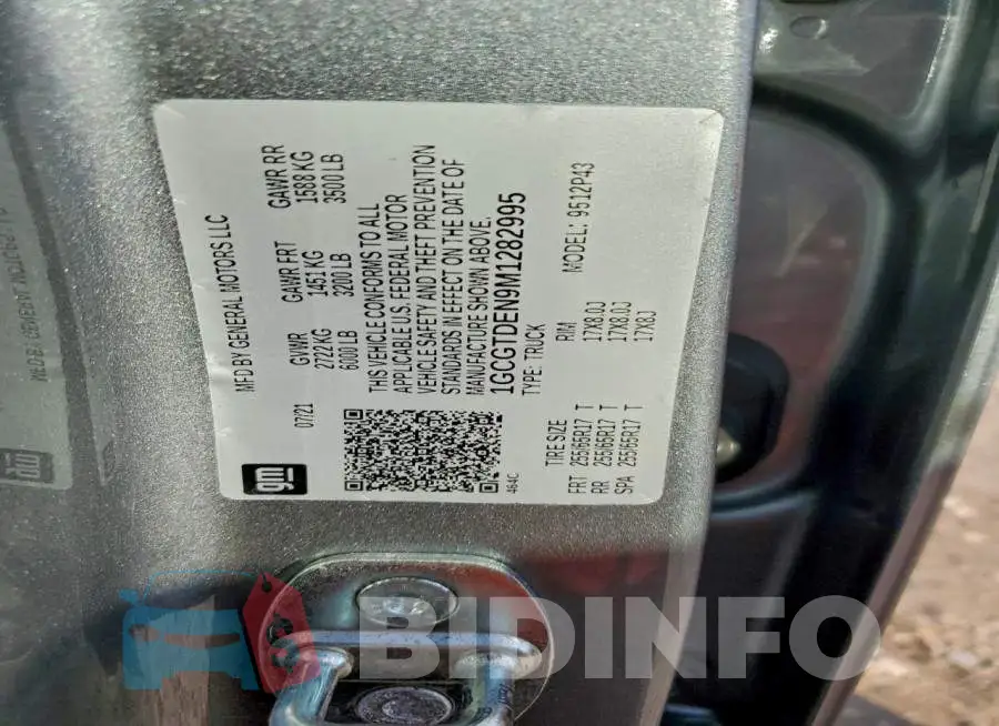 1GCGTDEN9M1282995 Photo# 12
