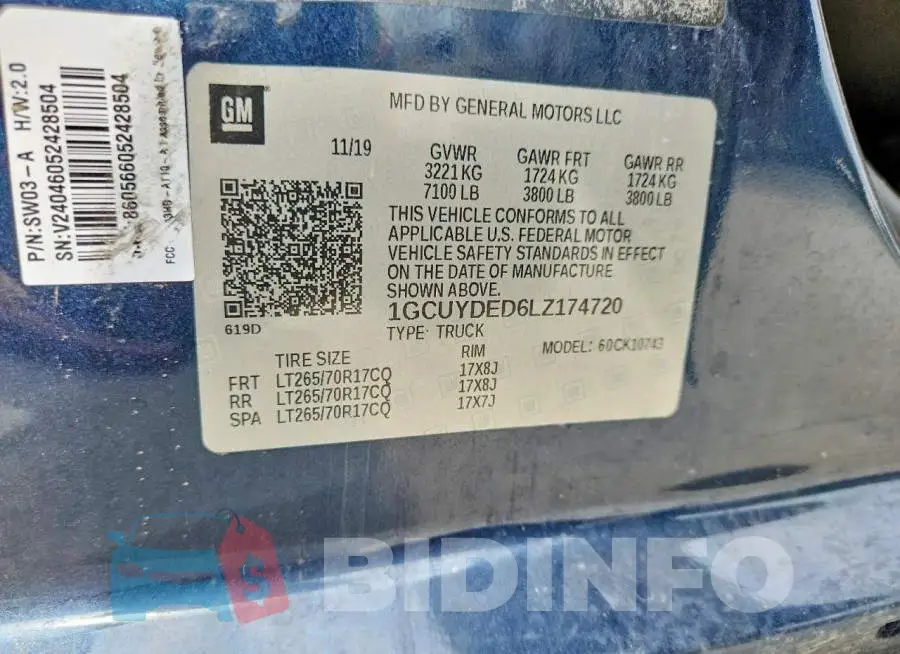 1GCUYDED6LZ174720 Photo# 12