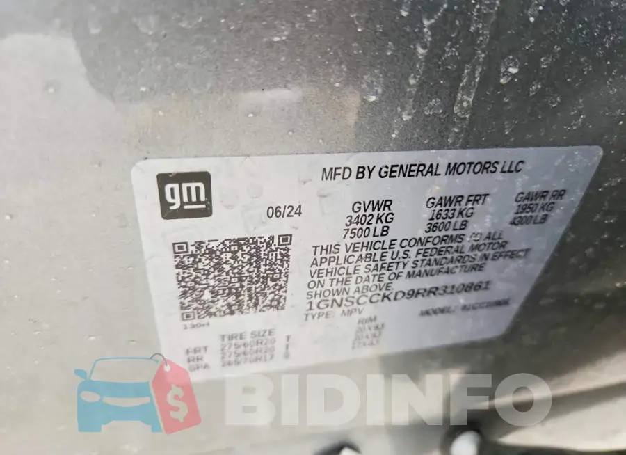 1GNSCCKD9RR310861 Photo# 13
