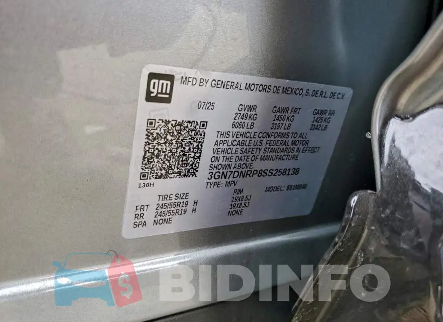 3GN7DNRP8SS258138 Photo# 13