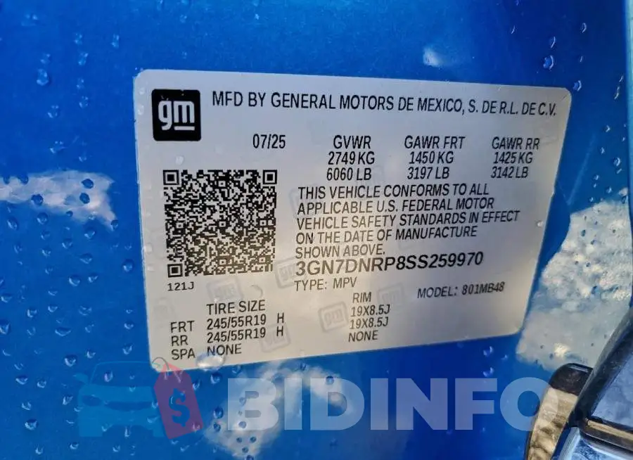 3GN7DNRP8SS259970 Photo# 12