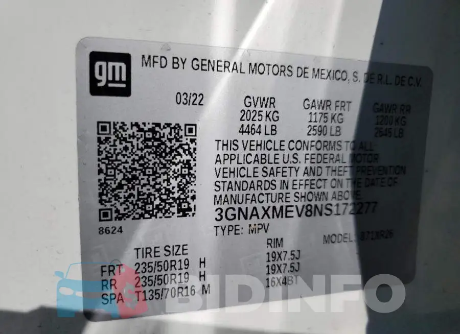 3GNAXMEV8NS172277 Photo# 13