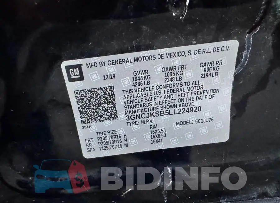3GNCJKSB5LL224920 Photo# 10