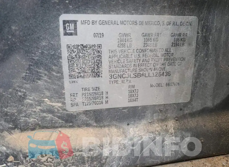 3GNCJLSB6LL126436 Photo# 13
