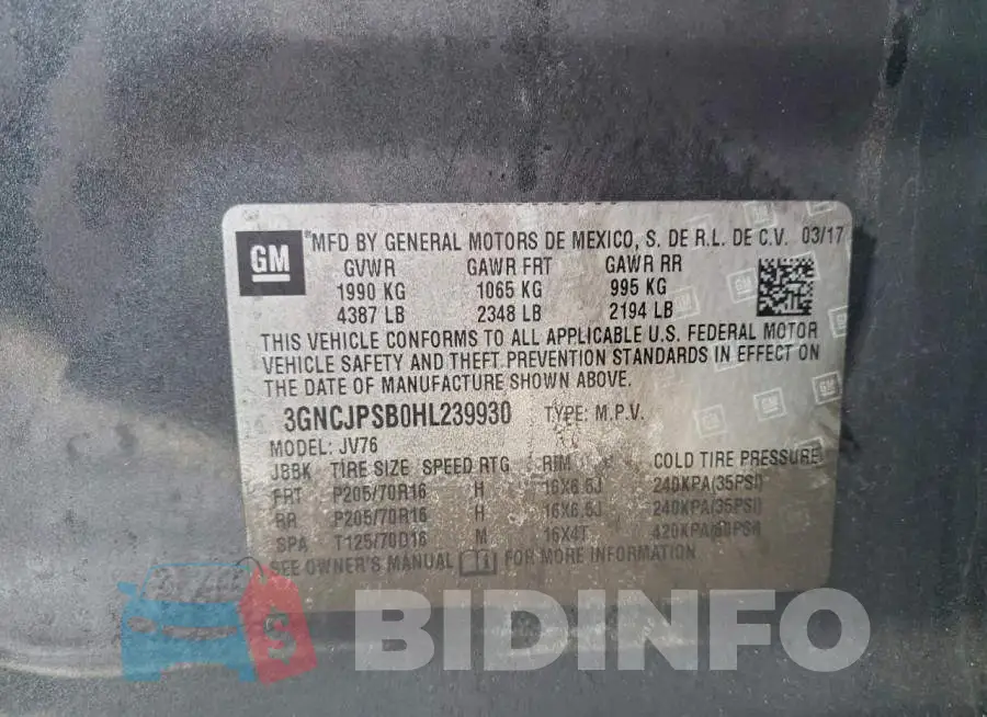 3GNCJPSB0HL239930 Photo# 13
