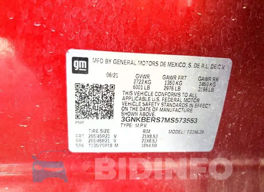 3GNKBERS7MS573553 Photo# 13