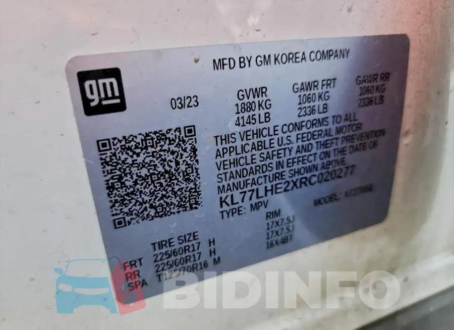 KL77LHE2XRC020277 Photo# 13
