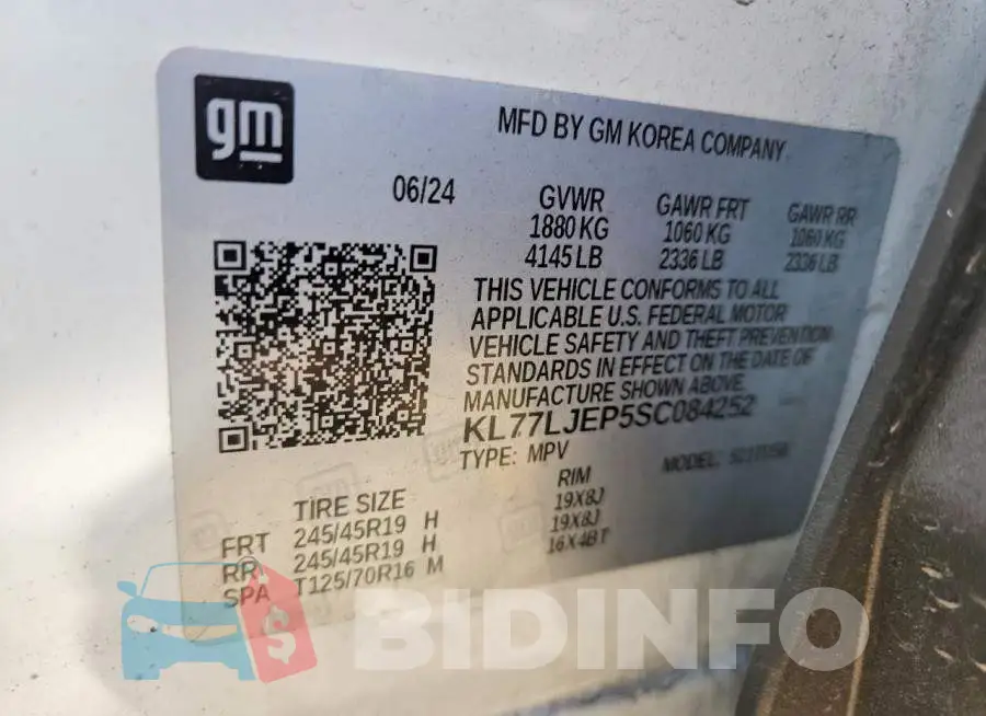KL77LJEP5SC084252 Photo# 12