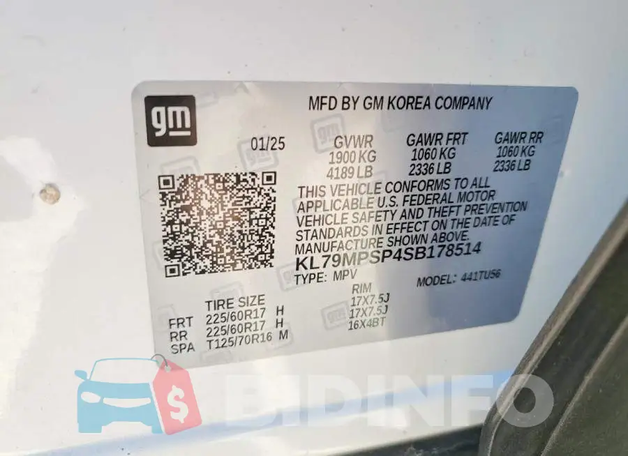 KL79MPSP4SB178514 Photo# 13
