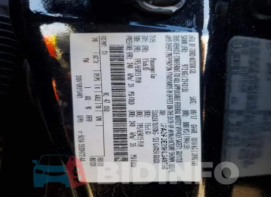 1FADP3E20HL340550 Photo# 13