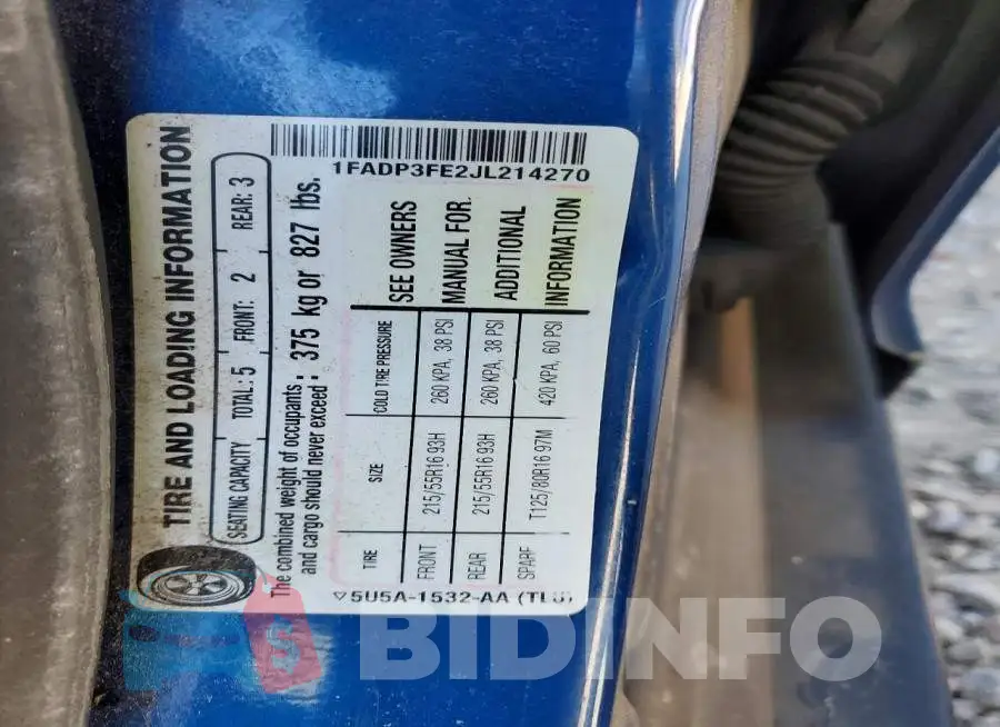 1FADP3FE2JL214270 Photo# 12