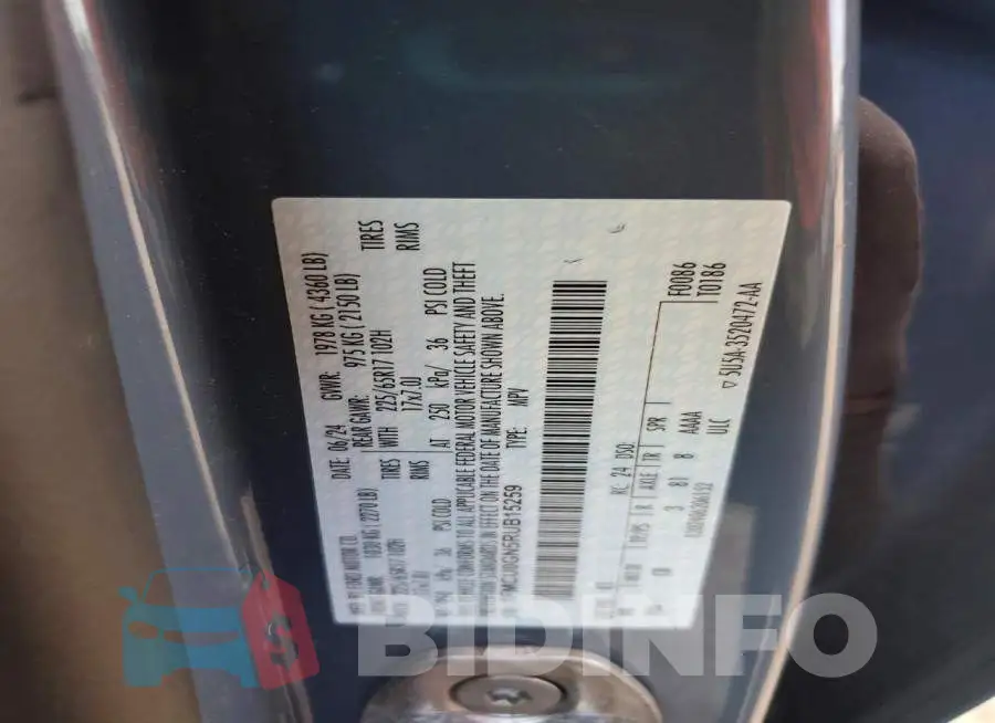 1FMCU0GN5RUB15259 Photo# 13