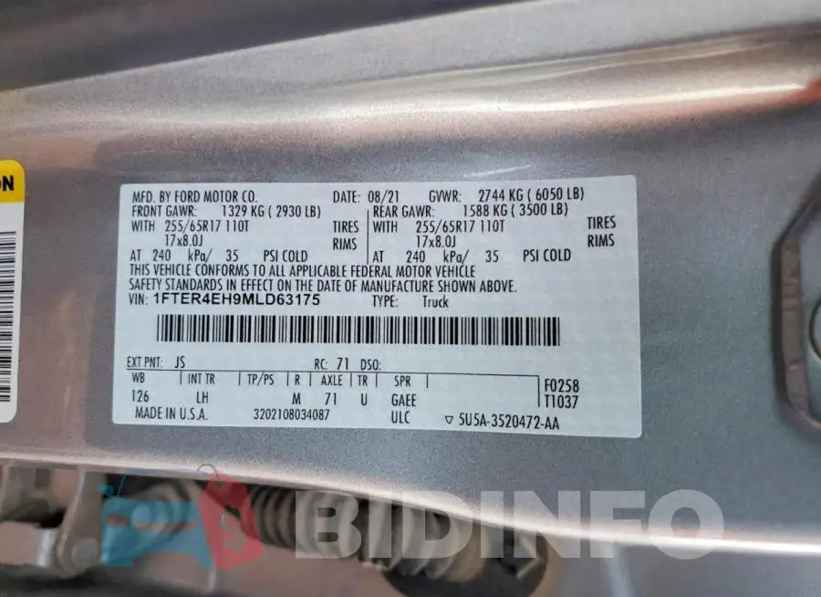 1FTER4EH9MLD63175 Photo# 12