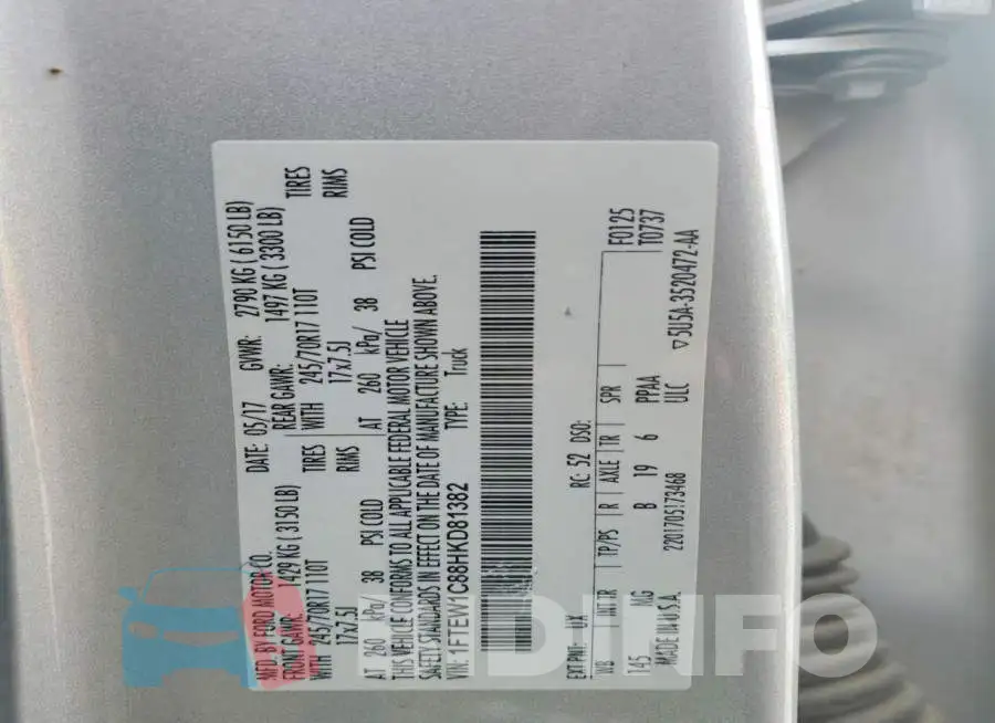 1FTEW1C88HKD81382 Photo# 12
