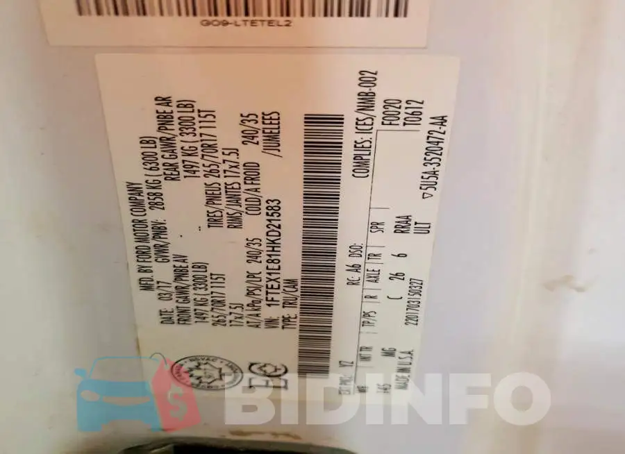 1FTEX1E81HKD21583 Photo# 13