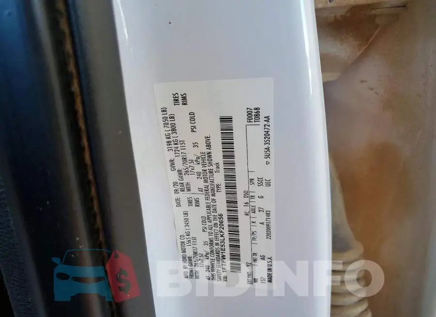 1FTFW1E53LKF20656 Photo# 12