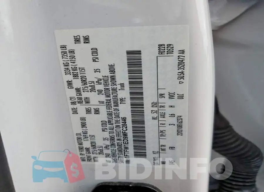 1FTFW1ED9MFC28446 Photo# 12