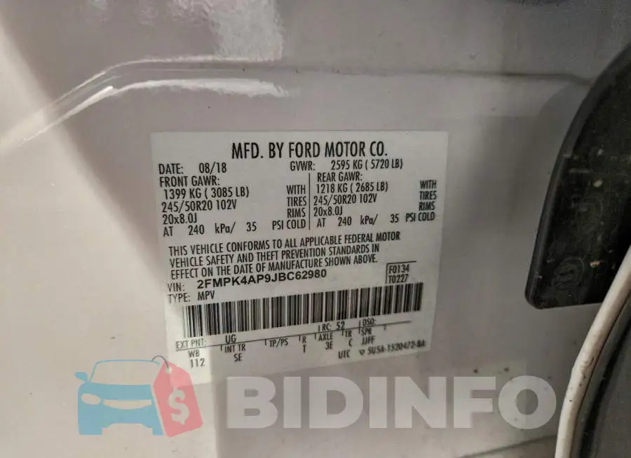 2FMPK4AP9JBC62980 Photo# 12