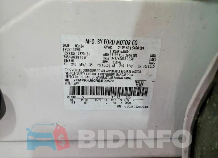 2FMPK4J90RBB00572 Photo# 13