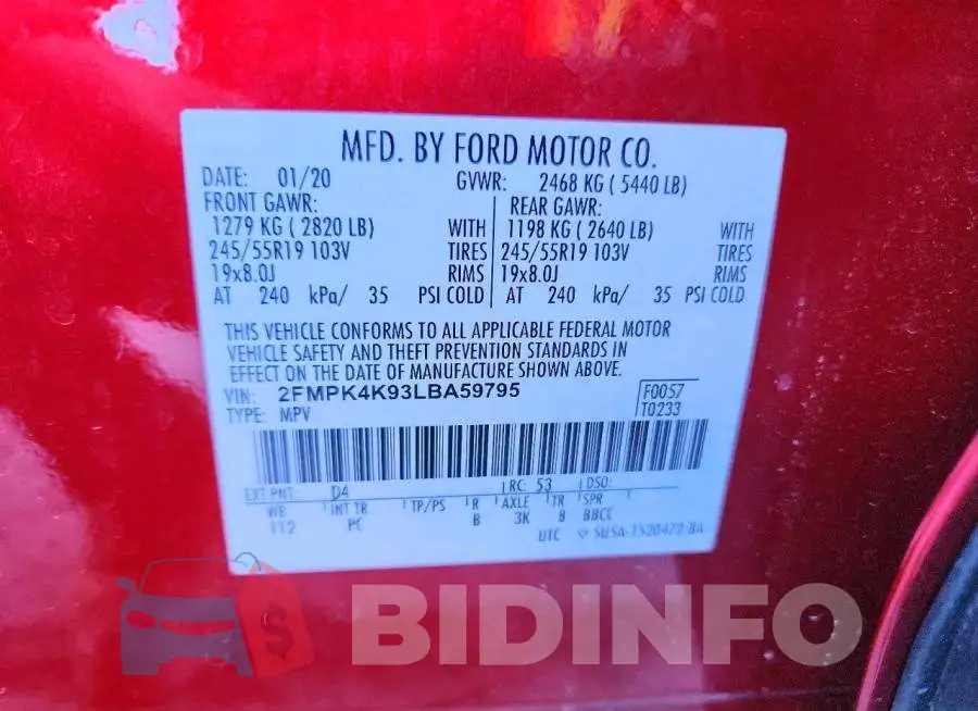 2FMPK4K93LBA59795 Photo# 14