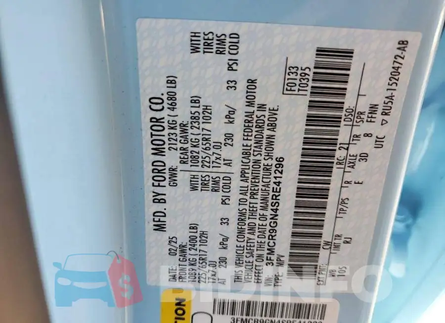 3FMCR9GN4SRE41296 Photo# 14