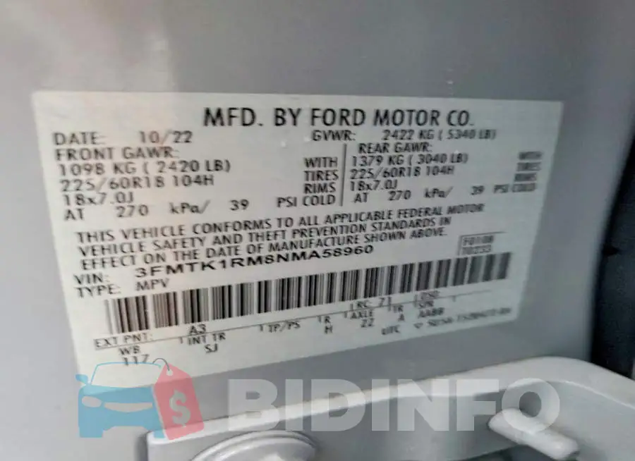3FMTK1RM8NMA58960 Photo# 13