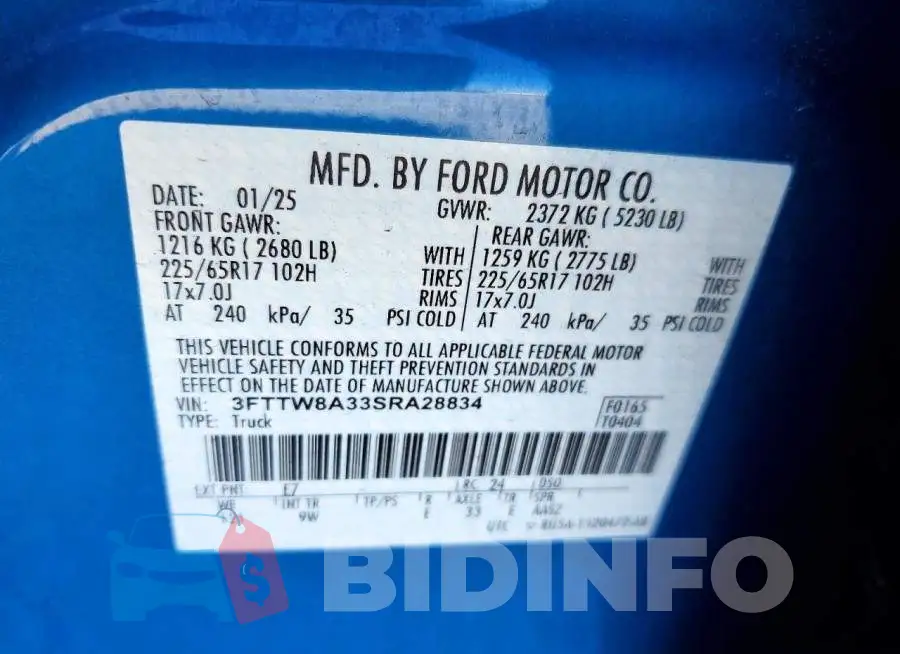 3FTTW8A33SRA28834 Photo# 12