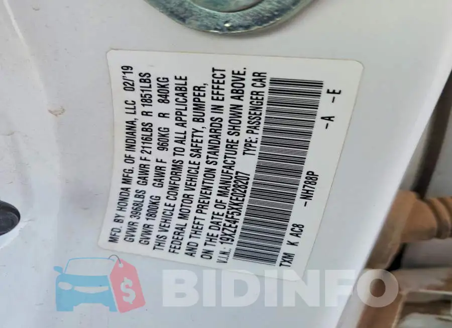 19XZE4F5XKE028207 Photo# 12