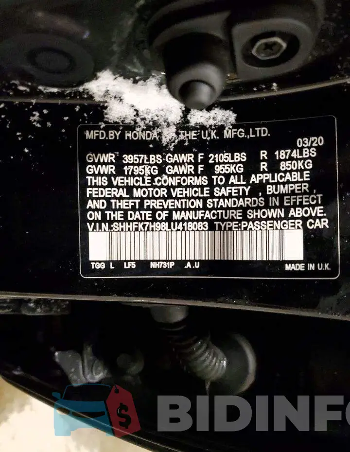 SHHFK7H98LU418083 Photo# 12