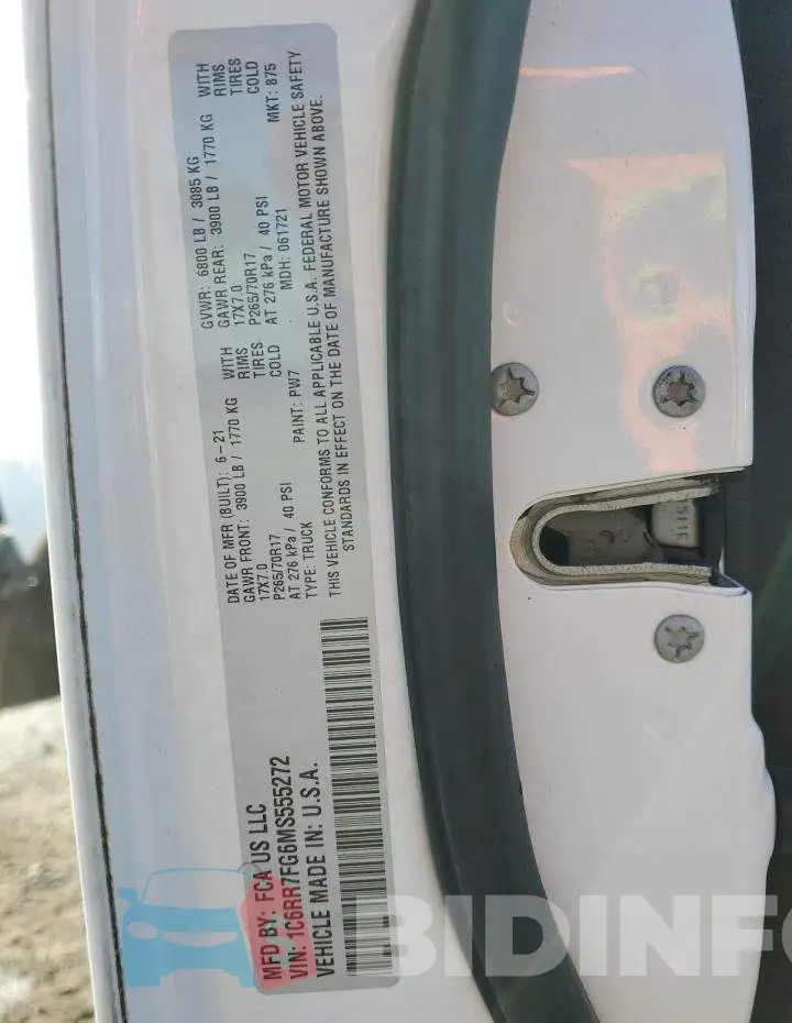 1C6RR7FG6MS555272 Photo# 12