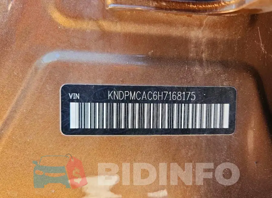 KNDPMCAC6H7168175 Photo# 13