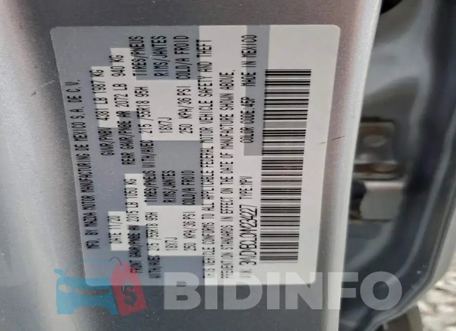 3MVDMBCL0MM234227 Photo# 14