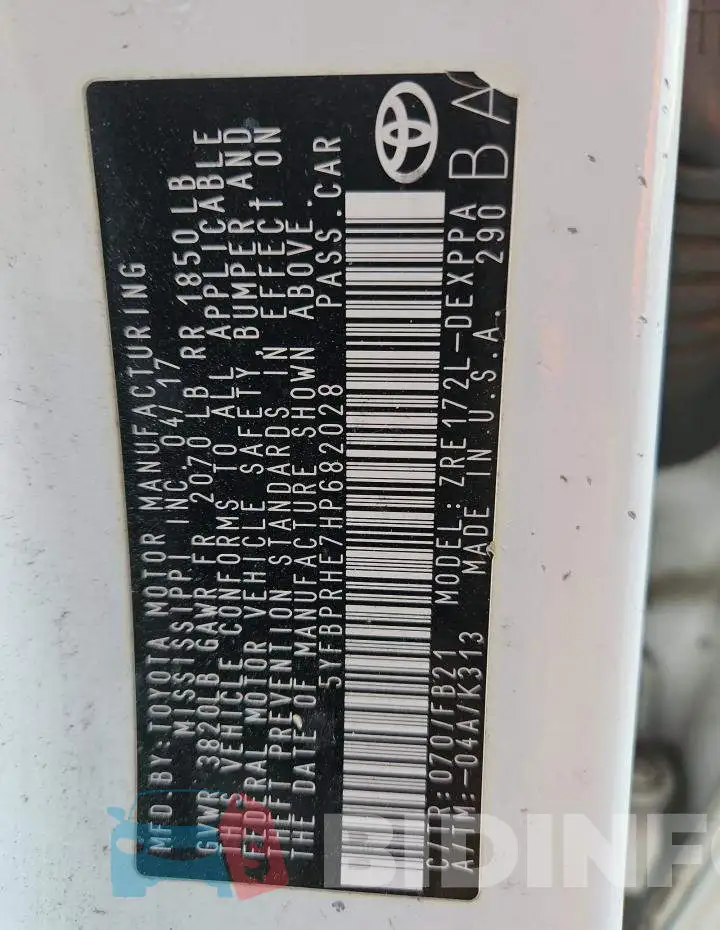 5YFBPRHE7HP682028 Photo# 12
